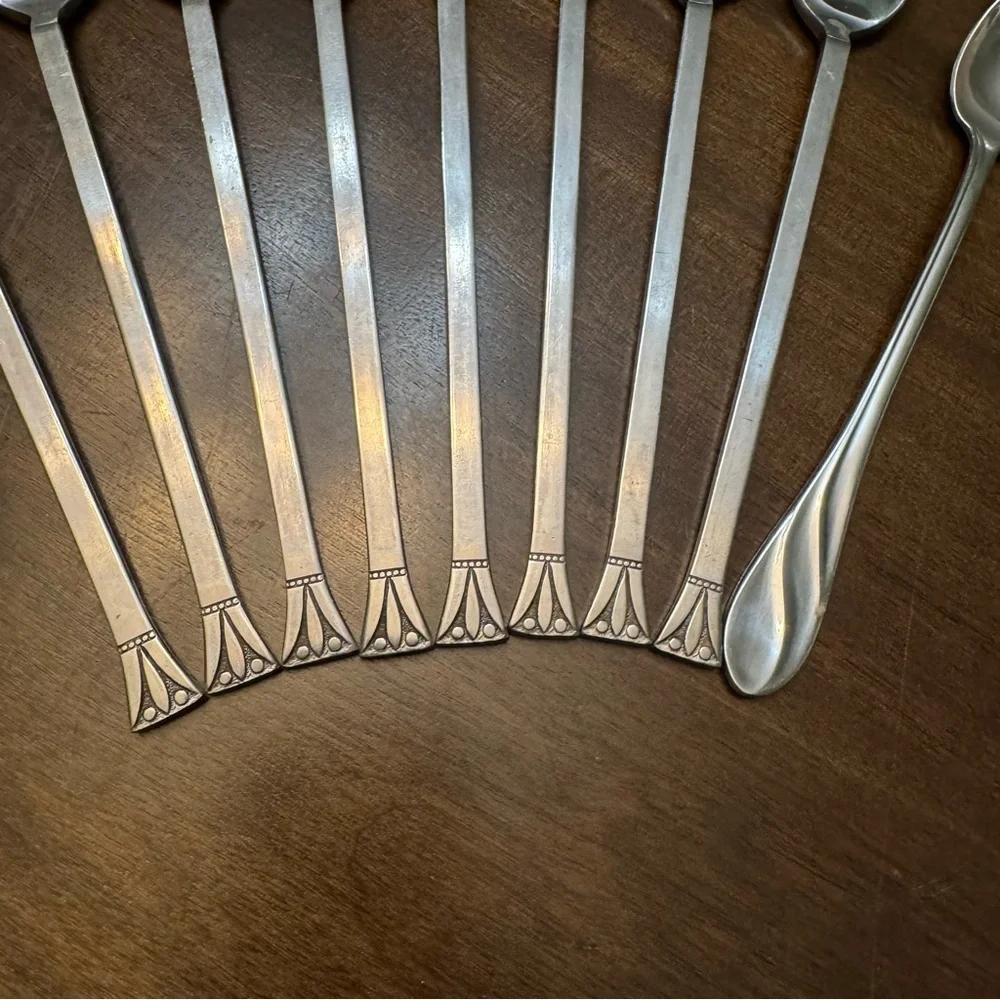 9‎ Elegant Silver Teaspoon Set